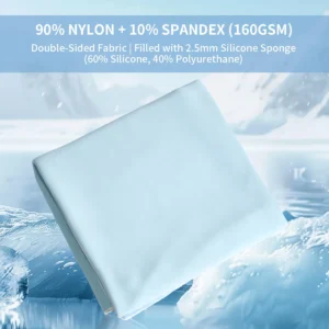Silicone-Filled Cooling Comforter (Nylon-Spandex Fabric)