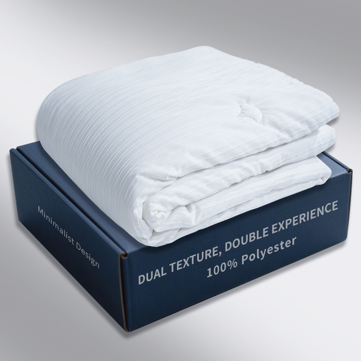Textured Polyester Dual-Tone All-Season Comforter