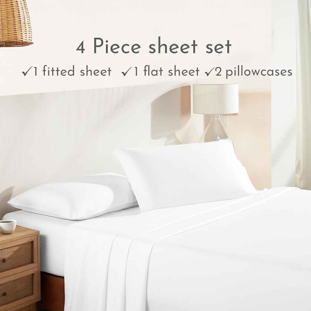Cotton Bedding Sheets Set - Image 2