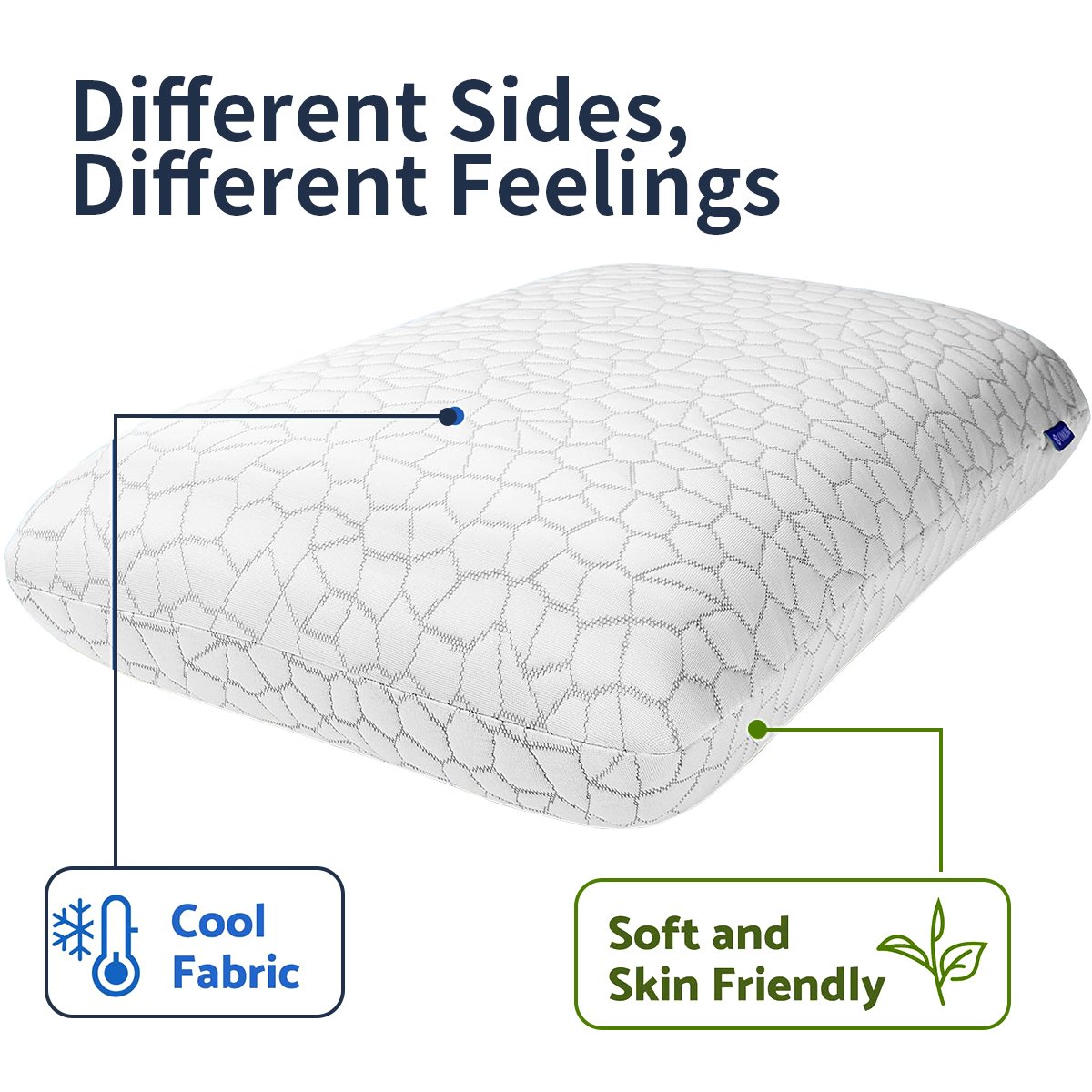 Memory foam pillow core with ventilation hole design - Image 5