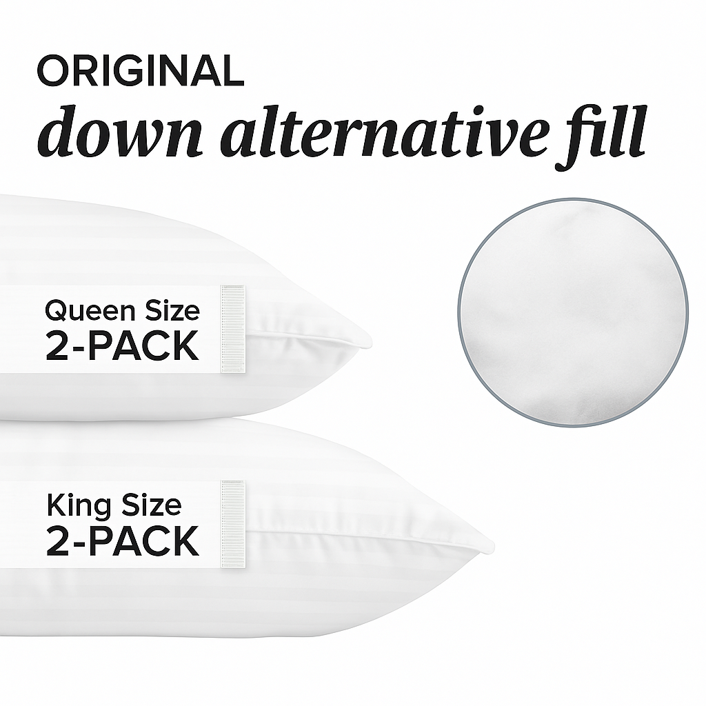 Jacquard Down Alternative Hotel Pillow - Image 2