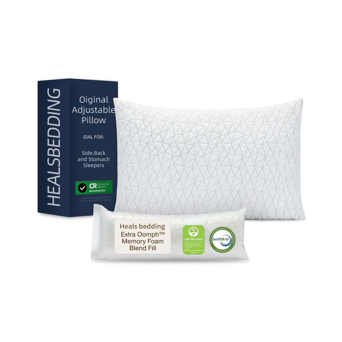 Shredded Memory Foam Pillow